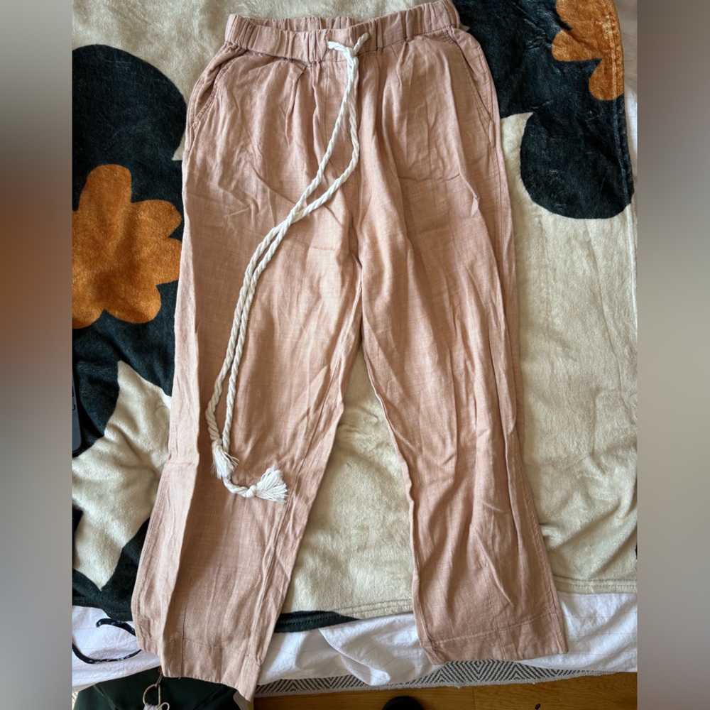 Free People Blush Jumpsuit with White Accents